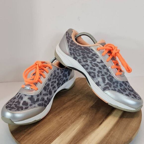 Vionic 335 Neptune Women's Sneakers Size 11 Gray Leopard Print Training Walking - Picture 7 of 10